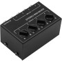 Tiardey Mezclador de Audio estéreo de 4 Canales Compatible con Entrada y Salida RCA Mini Mezclador estéreo pasivo con Controles