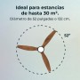 Cecotec Ceiling Fan with Remote Control and Timer EnergySilence Aero 5200 White Design. 40W, Diameter 132 cm, DC Motor, LED