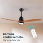 Cecotec Ceiling Fan with Remote Control and Timer EnergySilence Aero 5200 White Design. 40W, Diameter 132 cm, DC Motor, LED