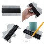Medidor de contorno preciso esencial de 6 pulgadas para forma detallada duplicada esencial adecuado para arquitectos y