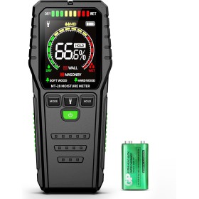 Medidor de Humedad no Destructivo para Pared, Madera y Material de Construcción, con Pantalla LCD y Batería