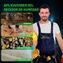 Medidor de Humedad no Destructivo para Pared, Madera y Material de Construcción, con Pantalla LCD y Batería