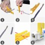 Mokaskaidj Crimpadora Rj45, Crimpadora de Impacto, Herramienta de Impacto LSA Red Herramienta, con Mini Pelacables para la