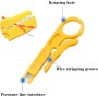 Mokaskaidj Crimpadora Rj45, Crimpadora de Impacto, Herramienta de Impacto LSA Red Herramienta, con Mini Pelacables para la