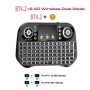 Mini teclado inalámbrico Bluetooth retroiluminado 2,4G USB inglés ruso