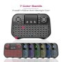 Mini teclado inalámbrico Bluetooth retroiluminado 2,4G USB inglés ruso