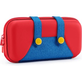 PALPOW Funda Switch Compatible con Nintendo Switch y Switch OLED, el Estuche Switch Lindo y Portátil con 10 Juegos - Rojo