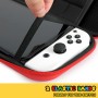 PALPOW Funda Switch Compatible con Nintendo Switch y Switch OLED, el Estuche Switch Lindo y Portátil con 10 Juegos - Rojo