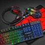 T-WOLF TF800 Combo para juegos de cuatro piezas, teclado de 104 teclas