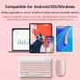 Teclado y ratón Bluetooth para iPad, Mac, Android, teléfono, tableta, 