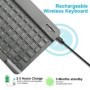 Teclado y ratón Bluetooth para iPad, Mac, Android, teléfono, tableta, 