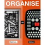 AKIELO + Caja de almacenamiento de batería – Caja de batería con comprobador universal – Caja de almacenamiento sin desorden –