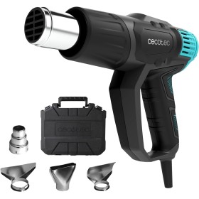 Cecotec Pistola de Calor Hell Gun 7500 Full Equip. 2000W, Calentamiento Ultrarrápido, 4 Cabezales, Manos Libres, Temperatura