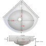 Lavabo Plástico Blanco Sin Taladrar Lavabos De Montaje En Pared, Lavabo Suspendido Con Grifo+Juego De Desagüe,Lavabo De Cuarto