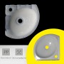 Lavabo Plástico Blanco Sin Taladrar Lavabos De Montaje En Pared, Lavabo Suspendido Con Grifo+Juego De Desagüe,Lavabo De Cuarto