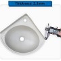 Lavabo Plástico Blanco Sin Taladrar Lavabos De Montaje En Pared, Lavabo Suspendido Con Grifo+Juego De Desagüe,Lavabo De Cuarto