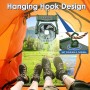 COZII Rechargeable Camping Fan, 20000mAh Table Fan, 4 Speeds USB Fan, Portable Fan with LED Light, Hanging Hook and Remote