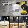 MAKTUL Taladro Percutor a Batería Potente 2x4000mAh 20V Destornillador Atornillador Eléctrico Multifunción Inalámbrico con