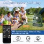 COZII 20000mAh Camping Fan, Table Fan with LED Light, LED Touch Screen, Automatic Oscillation, Remote Control, 5 Speeds USB Fan