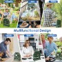 COZII 20000mAh Camping Fan, Table Fan with LED Light, LED Touch Screen, Automatic Oscillation, Remote Control, 5 Speeds USB Fan
