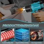 Caossuixin Pistola de calor inalámbrica con 2 baterías de 21 V, pistola de calor recargable para Makita con 3 boquillas, máximo