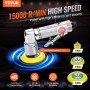 VEVOR Mini Lijadora Neumática 1"/2"/3" 25/50/76mm Lijadora Orbital Aleatoria Velocidad 15000rpm Lijadora para Carrocería de