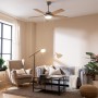 Cecotec EnergySilence Aero 480 Ceiling Fan with Remote Control and Light, 65 W, Diameter 106 cm, 3 Reversible Blades, 3 Speeds,