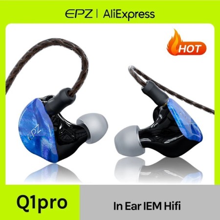 EPZ Q1 Pro Yunshuilan auriculares con cable HIFI Bass auriculares IEM 