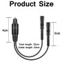 Hoembpn 0.3m Cable Divisor de Audio óptico Digital 1 en 2 Salidas,Adaptador de Toslink Digital Fiber 1 Macho a 2 Hembras para