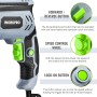 WORKPRO 850W Taladro Percutor, Taladro Eléctrico con Cable, Taladro de Impacto con Mango Giratorio de 360°, 3000 RPM, Botón de