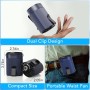 COZOME Portable Fan/Waist/Neck, Battery 3000 mAh 25 H Autonomy, Turbo 6600 RPM, 4 Adjustable Speeds Hands-Free for Hiking,