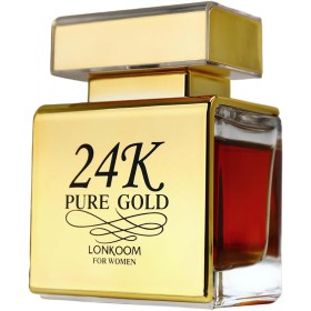 24K Pure Gold by Lonkoom for Women - 3.4 oz EDP Spray