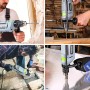 WORKPRO 850W Taladro Percutor, Taladro Eléctrico con Cable, Taladro de Impacto con Mango Giratorio de 360°, 3000 RPM, Botón de
