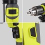Taladro de martillo, taladro de impacto eléctrico con cable de 710 W, portabrocas de metal de 13 mm, 0-3300 RPM, potente taladro
