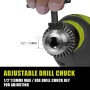 Taladro de martillo, taladro de impacto eléctrico con cable de 710 W, portabrocas de metal de 13 mm, 0-3300 RPM, potente taladro