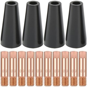 Kit de puntas de boquilla sin gas para soldadura MIG, punta de contacto de 0,9 mm, 15AK MB15, accesorios de antorcha de cobre,