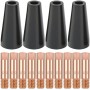 Kit de puntas de boquilla sin gas para soldadura MIG, punta de contacto de 0,9 mm, 15AK MB15, accesorios de antorcha de cobre,
