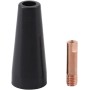 Kit de puntas de boquilla sin gas para soldadura MIG, punta de contacto de 0,9 mm, 15AK MB15, accesorios de antorcha de cobre,