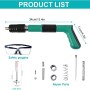 Pistola de Clavos para Hormigon Neumatica, Clavadora Hormigon, Nail Gun, Pistola de Impacto Clavos con 100 Clavos Redondos -