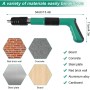 Pistola de Clavos para Hormigon Neumatica, Clavadora Hormigon, Nail Gun, Pistola de Impacto Clavos con 100 Clavos Redondos -