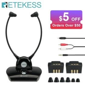 Retekess TA008 audifonos auriculares inalámbricos para tv,TV sistema d