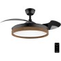 Cecotec Ventilador de Techo con Luz y Aspas Retráctiles EnergySilence Aero 4200 Invisible Black. 30W, Motor DC, Diámetro 42",