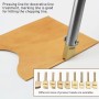 BAUSATZ Electric Leather Heat Edge Creaser Machine Sealing Stamping Heater AC 100-230 V Leather Grooving Tool Leatherworking DIY