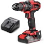 Einhell Taladro percutor con batería TE-CD 18/44 Li-i Power X-Change (18V, 44 Nm, función de perforación por percusión,