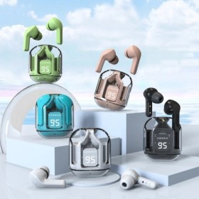 Auricular Bluetooth inalámbrico T2 Original, auriculares HIFI transpar