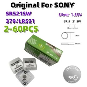 2-60 Uds originales para SONY LR521 SR521 pilas de botón SR521SW 379A 