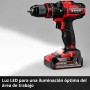 Einhell Taladro percutor con batería TE-CD 18/44 Li-i Power X-Change (18V, 44 Nm, función de perforación por percusión,