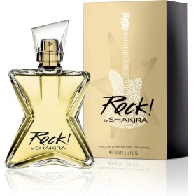 Shakira, Perfumes, Rock by Shakira para Mujer, Larga duración, Fragancia femenina, fresca y dinámica, Notas frutales y florales,