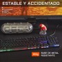 The G-Lab - Combo Sulfur - Pack Gaming 4 en 1 - Teclado Gaming QWERTY con Ñ, Ratón Gamer 3600 dpi, Auriculares Gaming,