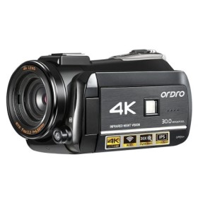 ORDRO-cámara de vídeo Digital AC3 4K, videocámara con visión nocturna 